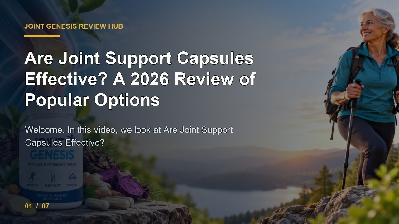 Joint Genesis Review: Are Joint Support Capsules Effective a 2026 Review of Popular Options video thumbnail