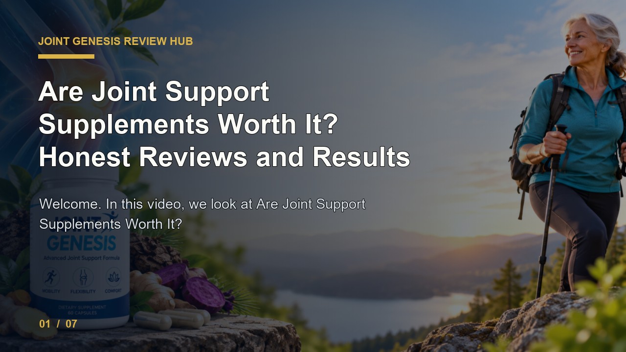 Joint Genesis Review: Are Joint Support Supplements Worth It Honest Reviews and Results video thumbnail
