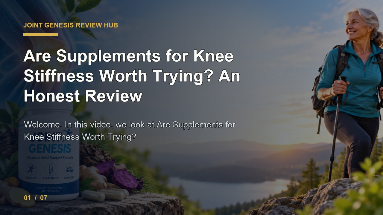 Joint Genesis Review: Are Supplements for Knee Stiffness Worth Trying an Honest Review video thumbnail
