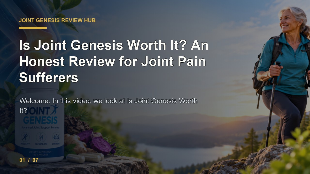 Joint Genesis Review: Is Joint Genesis Worth It an Honest Review for Joint Pain Sufferers video thumbnail