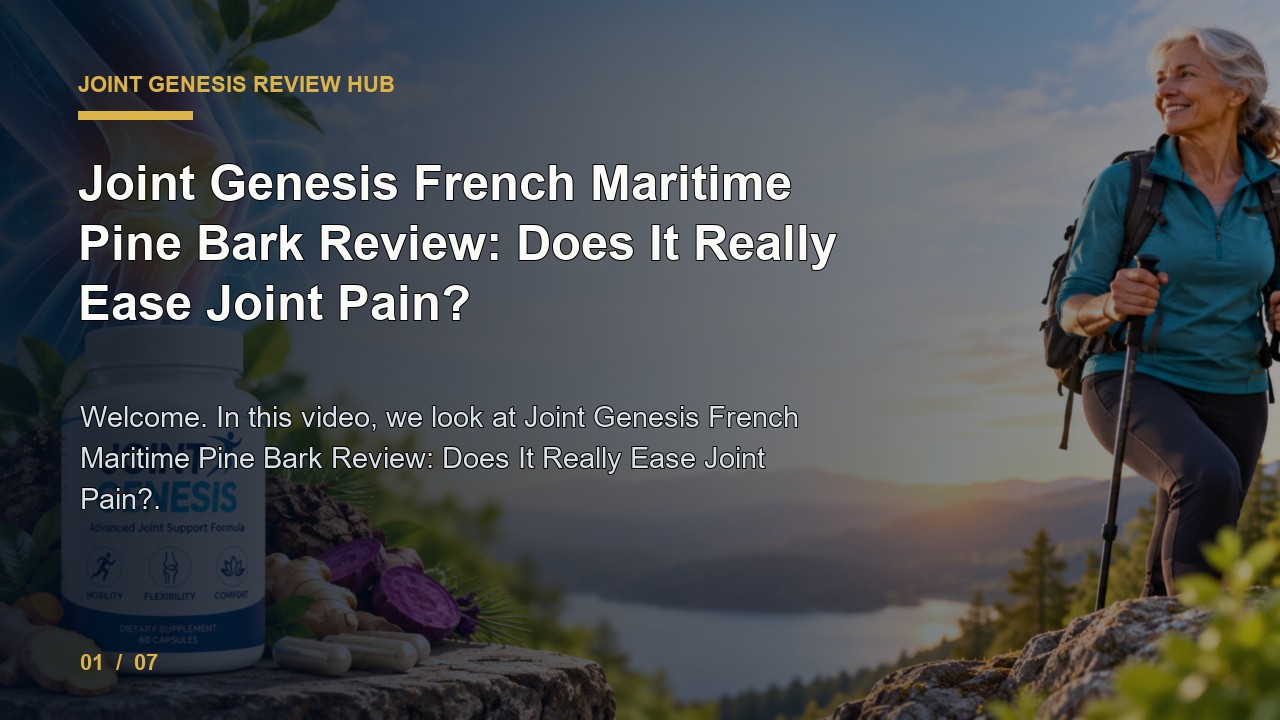 Joint Genesis Review: Joint Genesis French Maritime Pine Bark Review Does It Really Ease Joint Pain video thumbnail