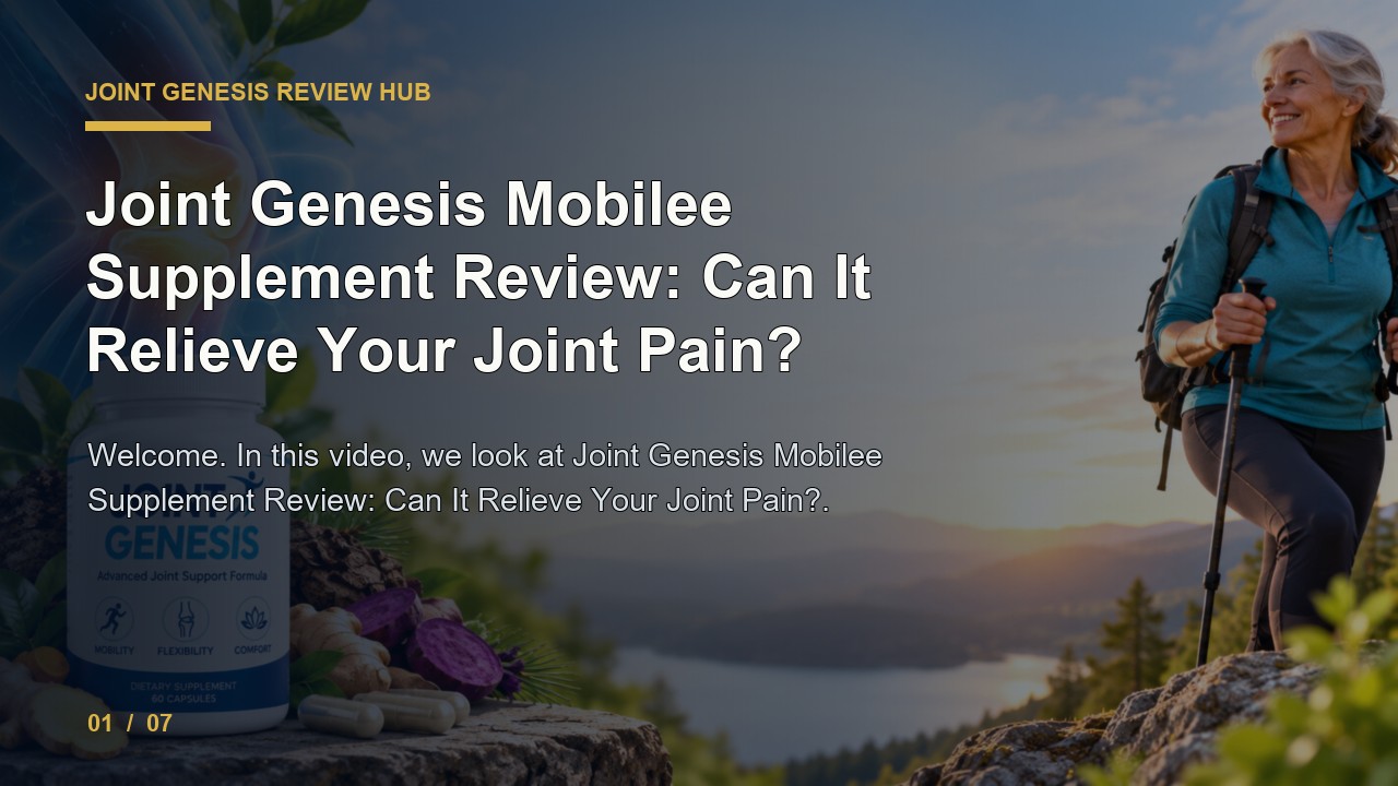 Joint Genesis Review: Joint Genesis Mobilee Supplement Review Can It Relieve Your Joint Pain video thumbnail