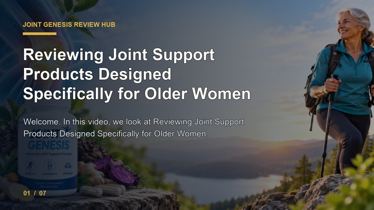 Joint Genesis Review: Reviewing Joint Support Products Designed Specifically for Older Women video thumbnail