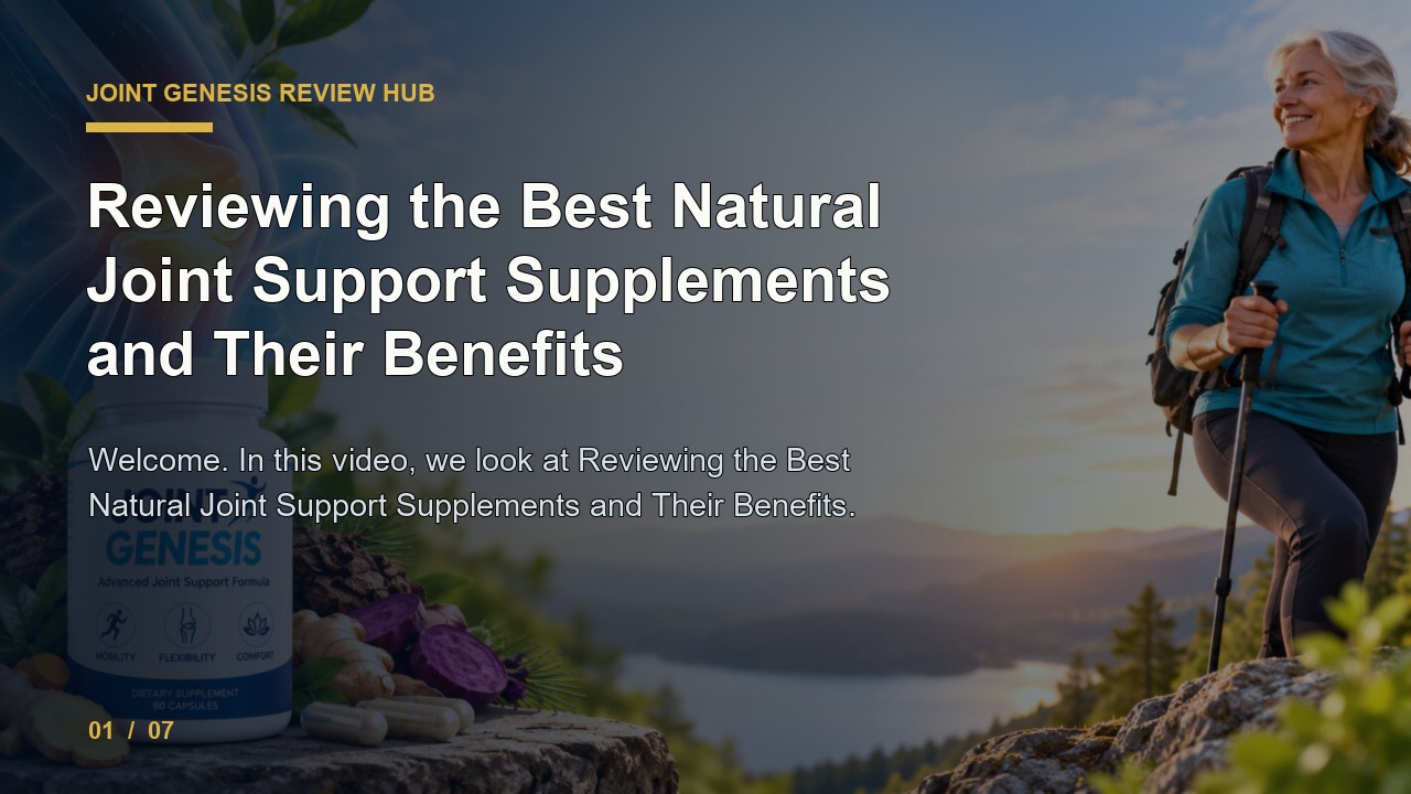 Joint Genesis Review: Reviewing the Best Natural Joint Support Supplements and Their Benefits video thumbnail