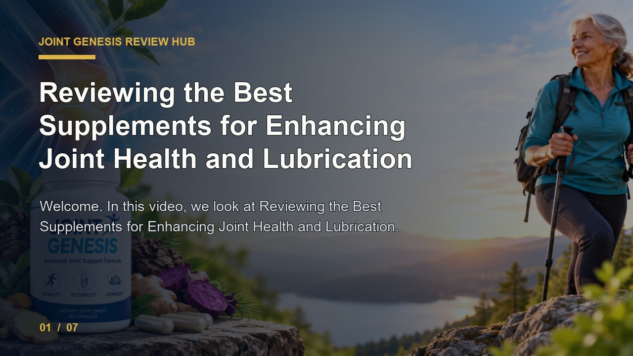 Joint Genesis Review: Reviewing the Best Supplements for Enhancing Joint Health and Lubrication video thumbnail