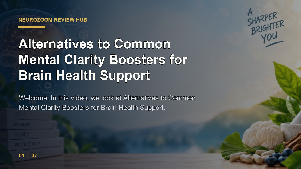NeuroZoom Review: Alternatives to Common Mental Clarity Boosters for Brain Health Support video thumbnail