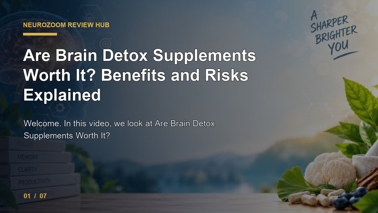 NeuroZoom Review: Are Brain Detox Supplements Worth It Benefits and Risks Explained video thumbnail