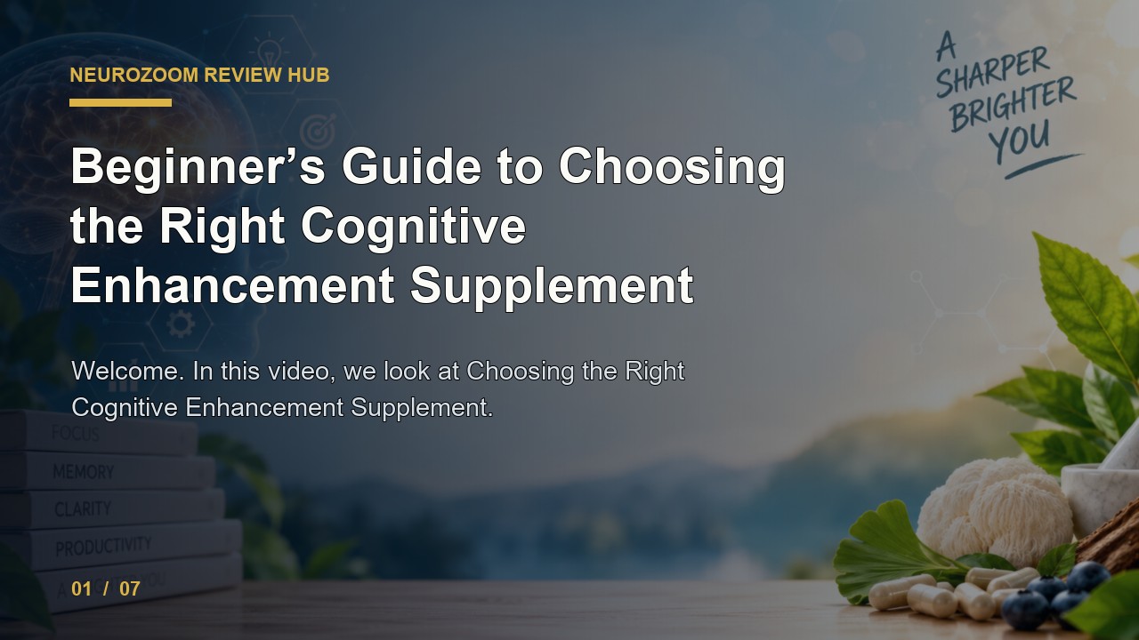 NeuroZoom Review: Beginner's Guide to Choosing the Right Cognitive Enhancement Supplement video thumbnail