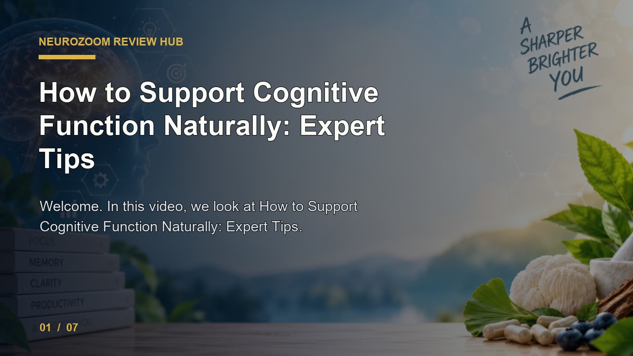 NeuroZoom Review: How to Support Cognitive Function Naturally Expert Tips video thumbnail