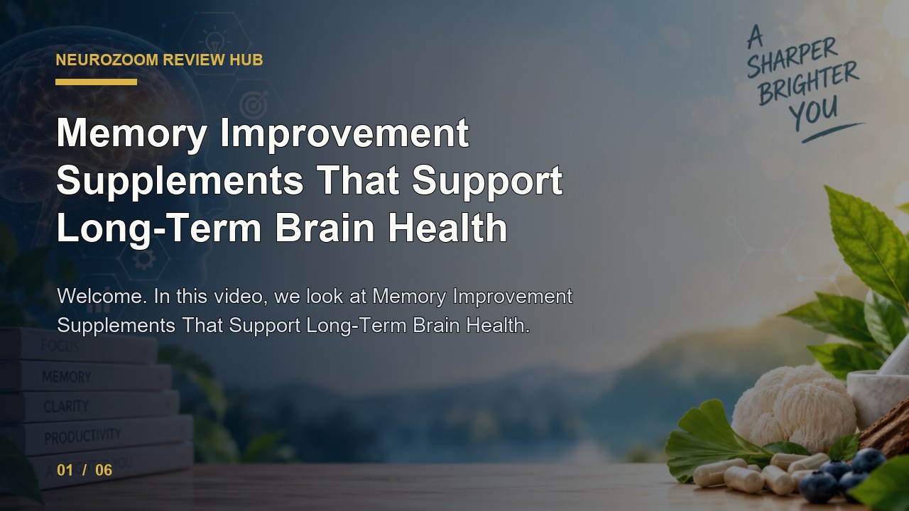 NeuroZoom Review: Memory Improvement Supplements That Support Long Term Brain Health video thumbnail