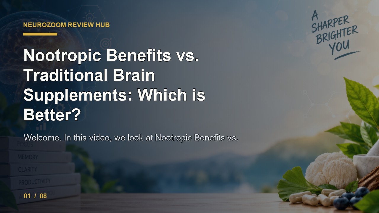 NeuroZoom Review: Nootropic Benefits vs. Traditional Brain Supplements Which Is Better video thumbnail