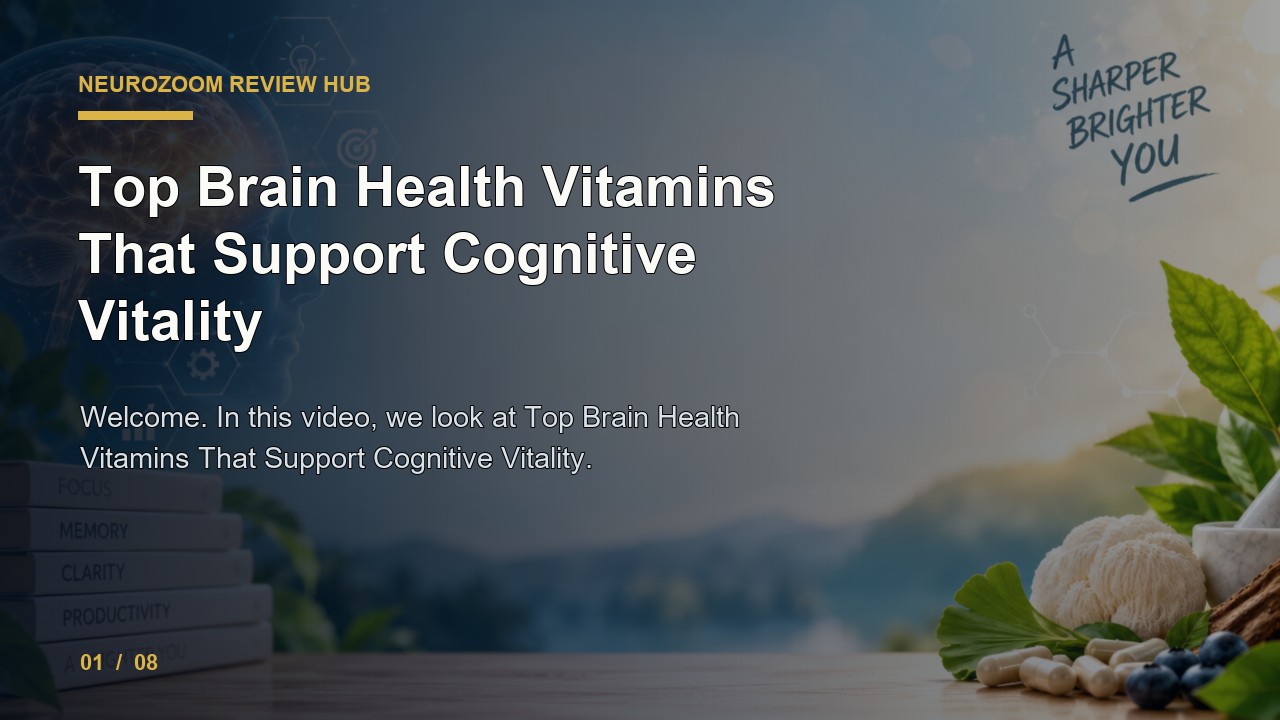 NeuroZoom Review: Top Brain Health Vitamins That Support Cognitive Vitality video thumbnail