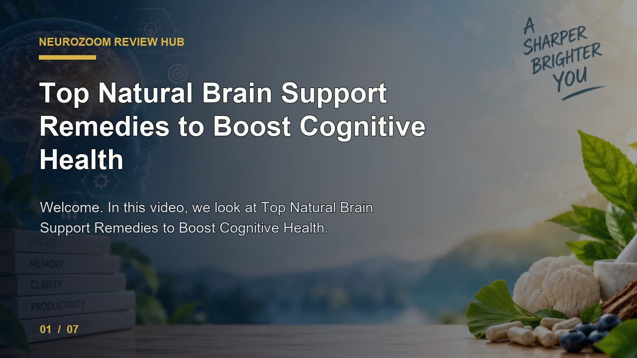 NeuroZoom Review: Top Natural Brain Support Remedies to Boost Cognitive Health video thumbnail