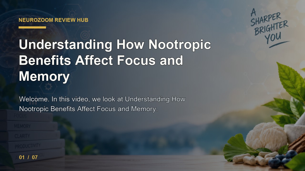 NeuroZoom Review: Understanding How Nootropic Benefits Affect Focus and Memory video thumbnail