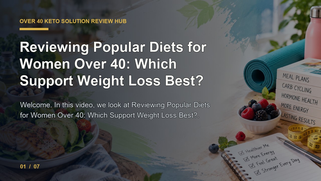Over 40 Keto Solution Review: Reviewing Popular Diets for Women Over 40 Which Support Weight Loss Best video thumbnail