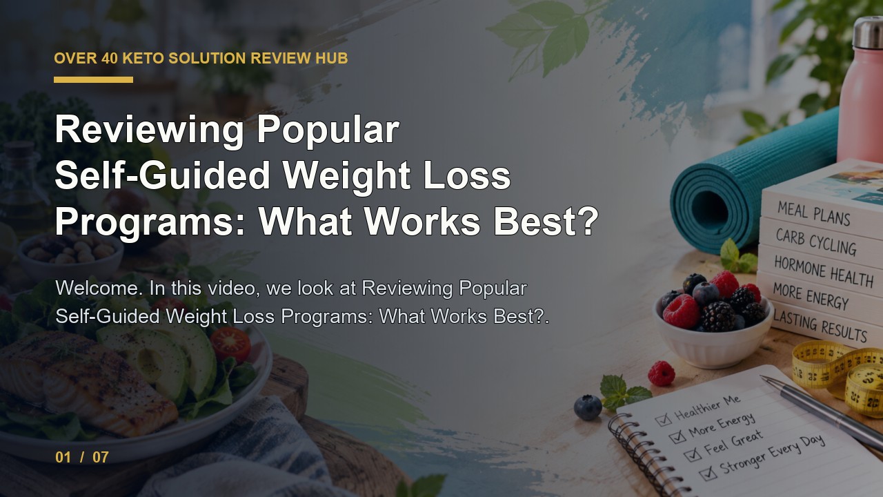 Over 40 Keto Solution Review: Reviewing Popular Self Guided Weight Loss Programs What Works Best video thumbnail