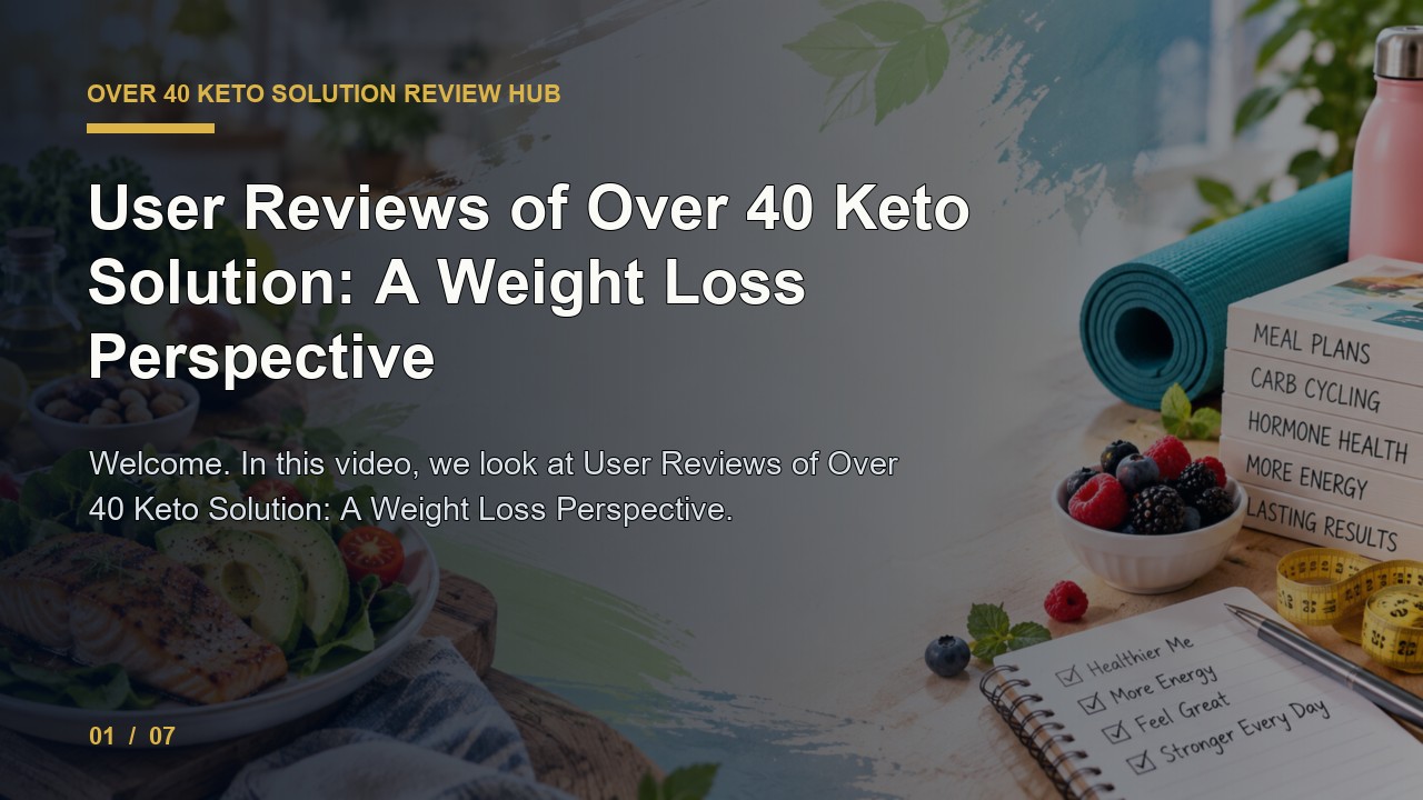 Over 40 Keto Solution Review: User Reviews of Over 40 Keto Solution a Weight Loss Perspective video thumbnail