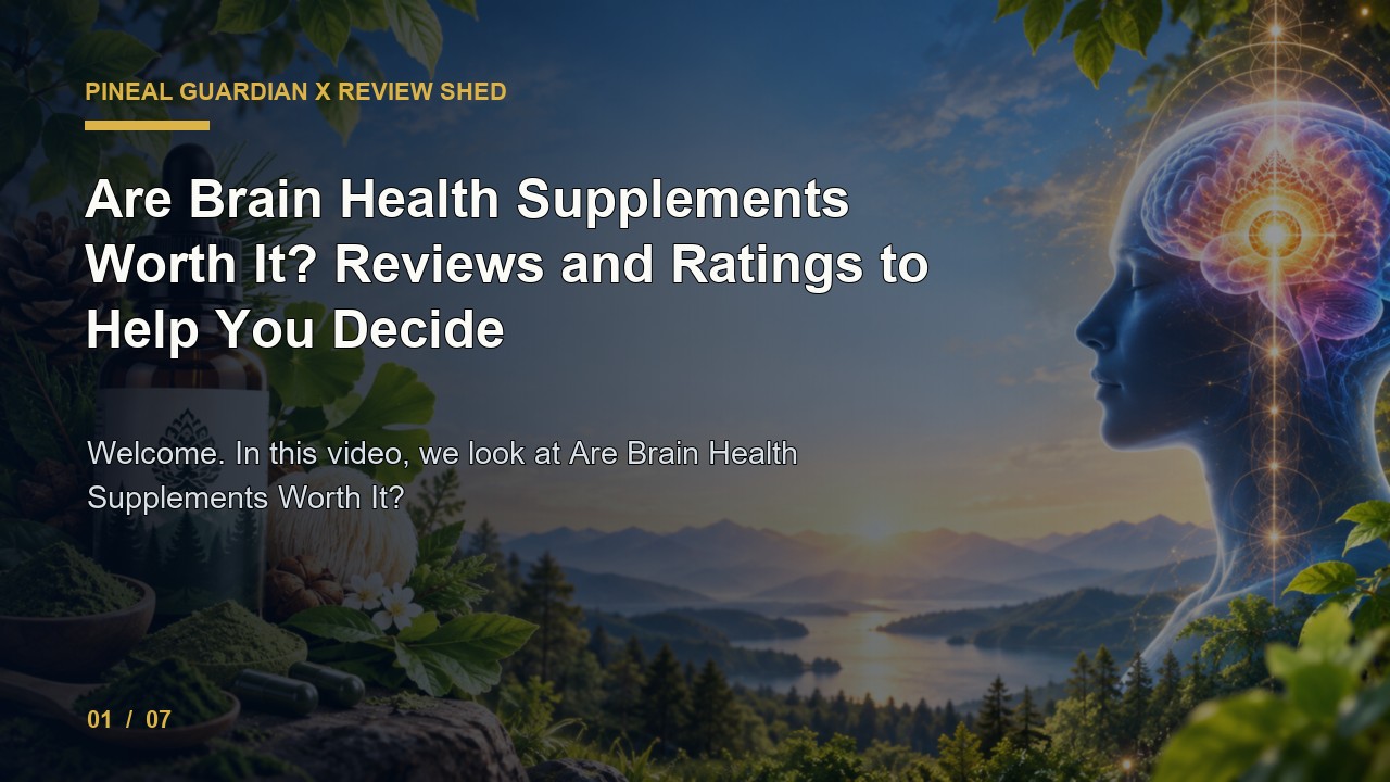 Pineal Guardian X Review: Are Brain Health Supplements Worth It Reviews and Ratings to Help You Decide video thumbnail