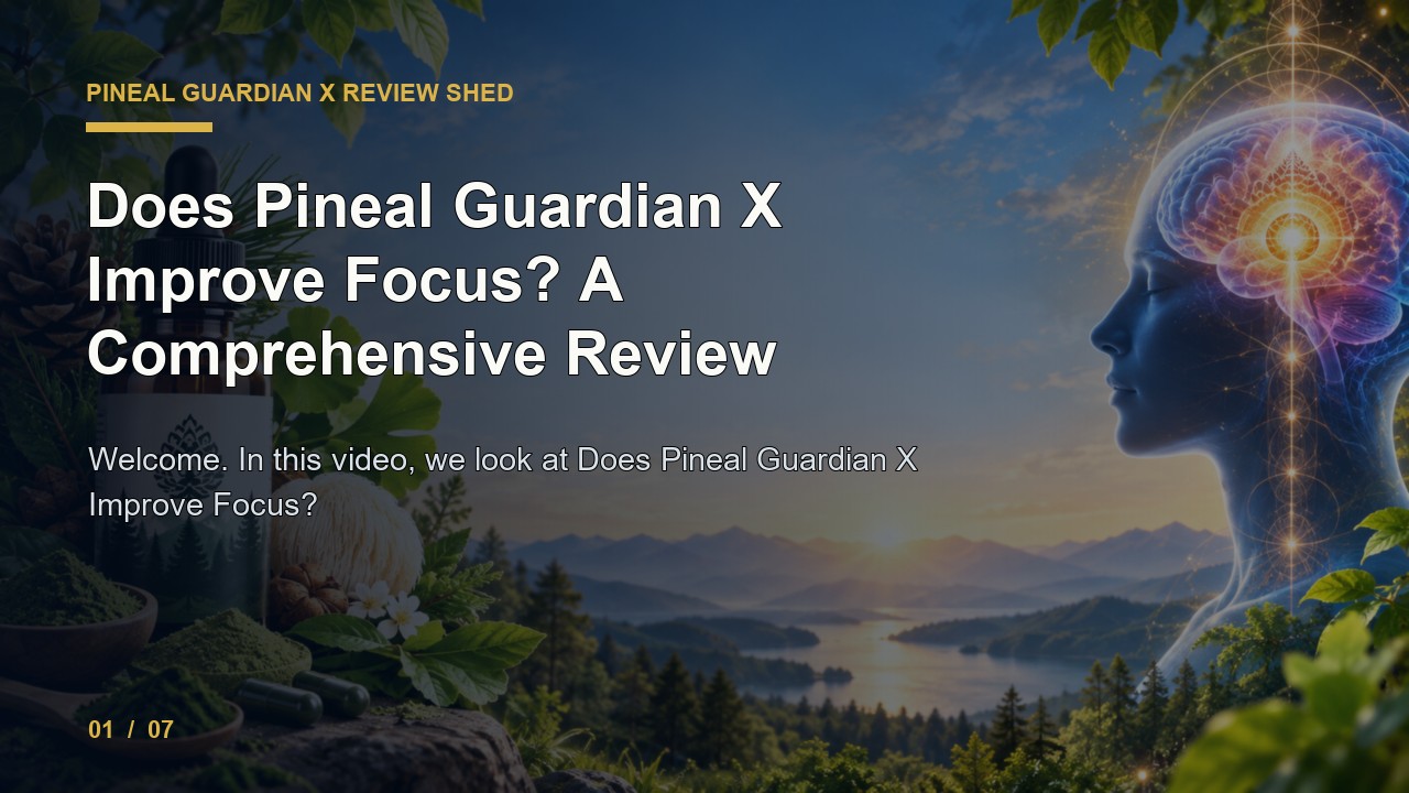 Pineal Guardian X Review: Does Pineal Guardian X Improve Focus a Comprehensive Review video thumbnail
