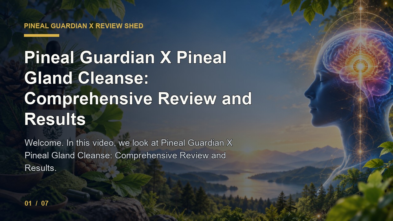 Pineal Guardian X Review: Pineal Guardian X Pineal Gland Cleanse Comprehensive Review and Results video thumbnail