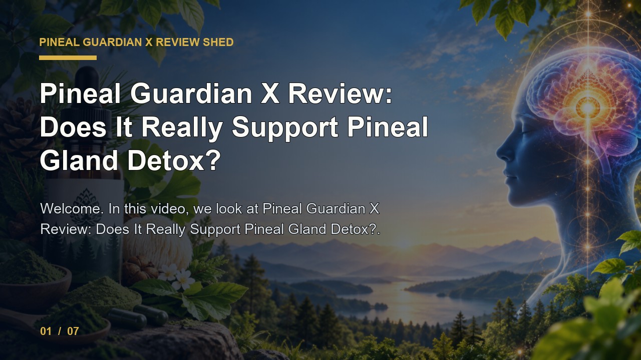 Pineal Guardian X Review: Pineal Guardian X Review Does It Really Support Pineal Gland Detox video thumbnail