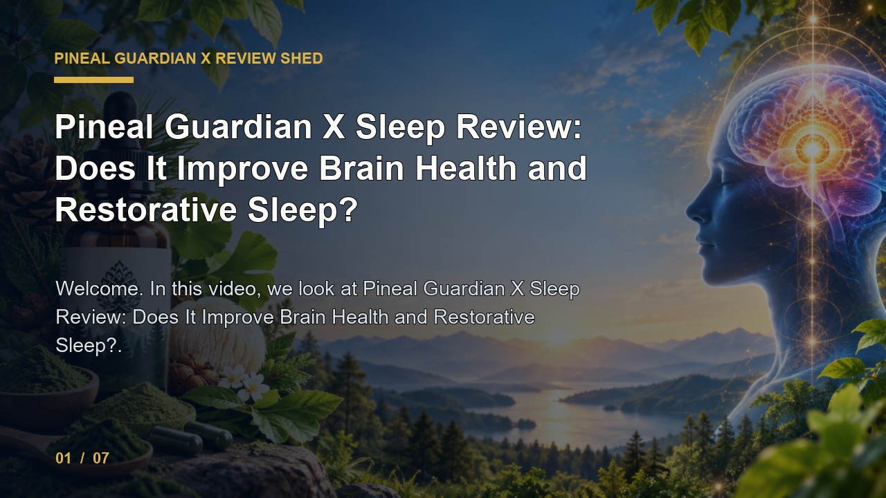 Pineal Guardian X Review: Pineal Guardian X Sleep Review Does It Improve Brain Health and Restorative Sleep video thumbnail
