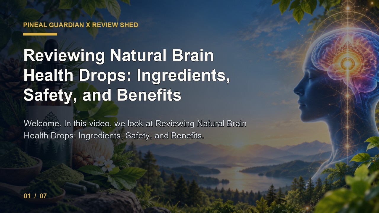 Pineal Guardian X Review: Reviewing Natural Brain Health Drops Ingredients Safety and Benefits video thumbnail