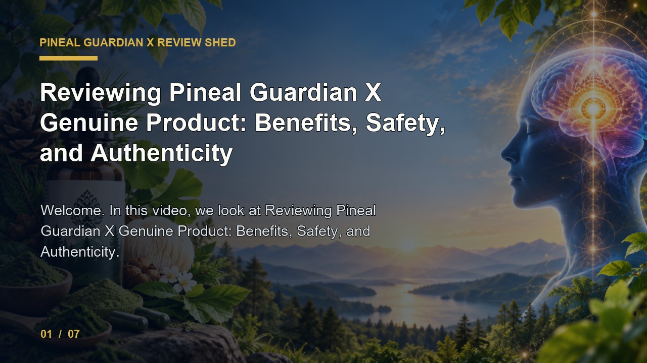 Pineal Guardian X Review: Reviewing Pineal Guardian X Genuine Product Benefits Safety and Authenticity video thumbnail