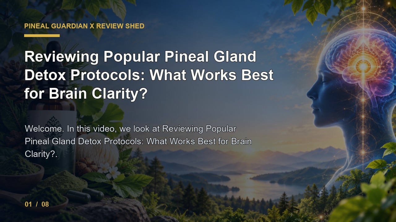 Pineal Guardian X Review: Reviewing Popular Pineal Gland Detox Protocols What Works Best for Brain Clarity video thumbnail