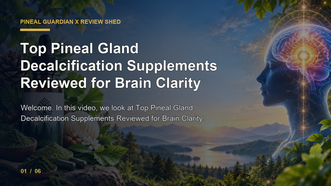 Pineal Guardian X Review: Top Pineal Gland Decalcification Supplements Reviewed for Brain Clarity video thumbnail