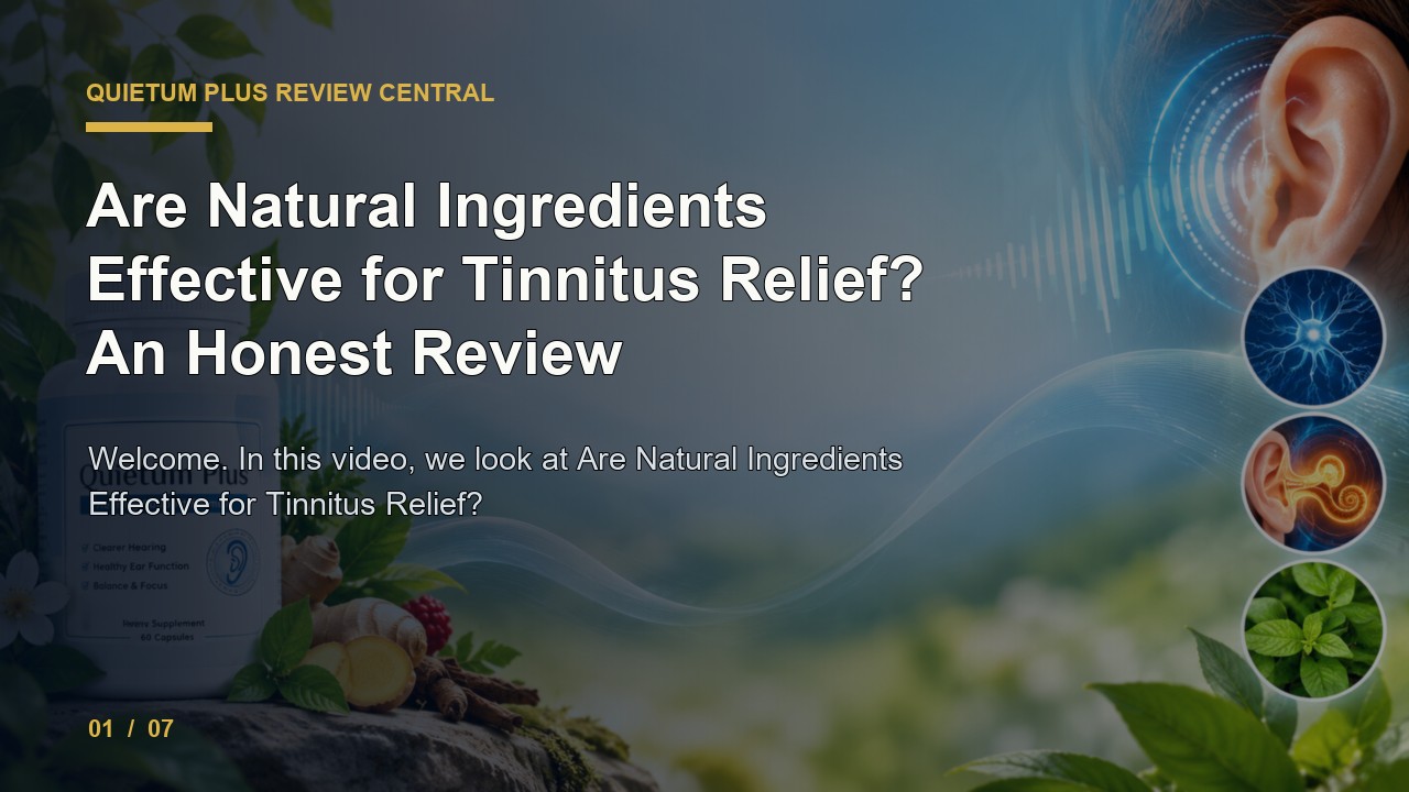 Quietum Plus Review: Are Natural Ingredients Effective for Tinnitus Relief an Honest Review video thumbnail