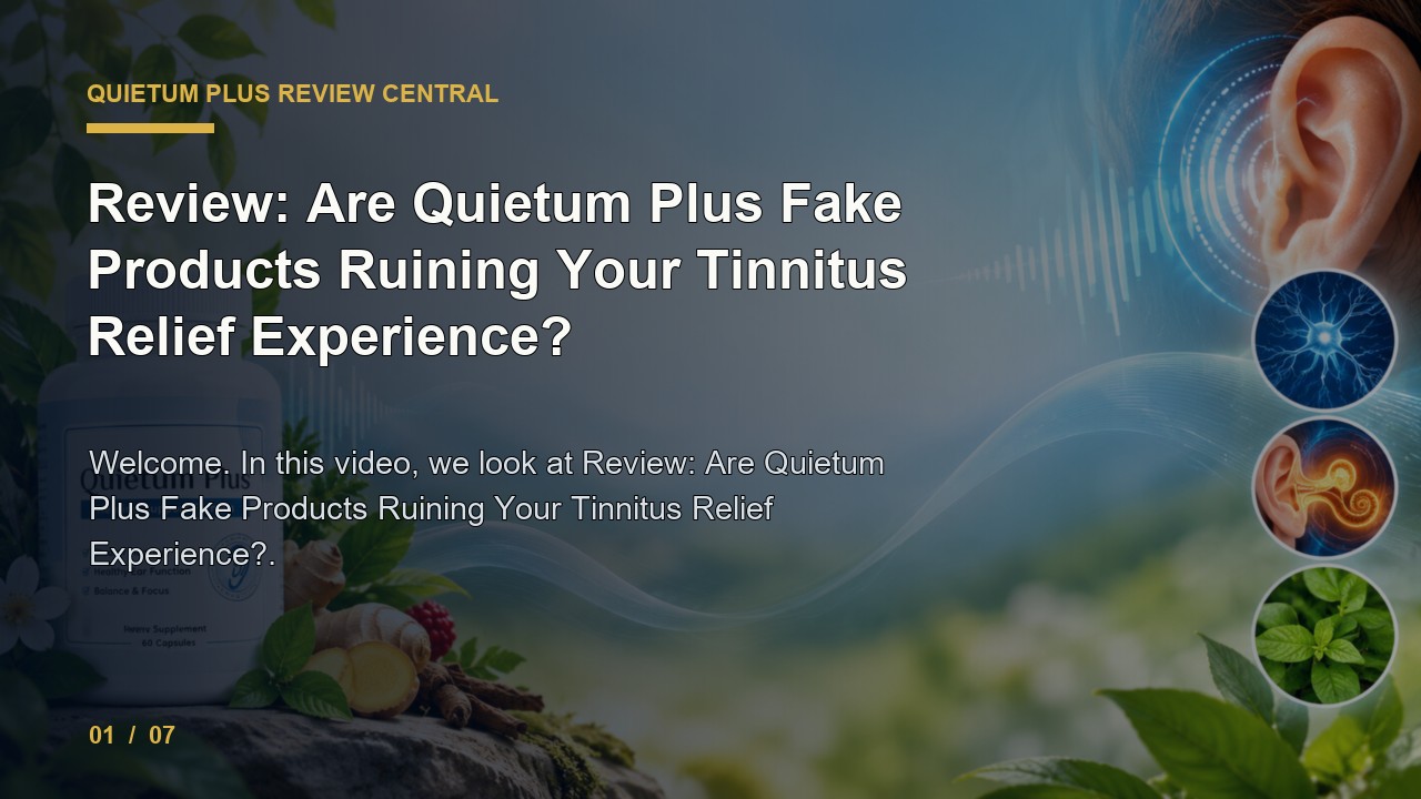 Quietum Plus Review: Review Are Quietum Plus Fake Products Ruining Your Tinnitus Relief Experience video thumbnail