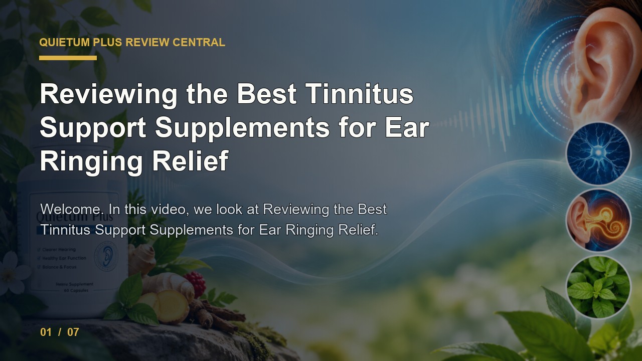 Quietum Plus Review: Reviewing the Best Tinnitus Support Supplements for Ear Ringing Relief video thumbnail
