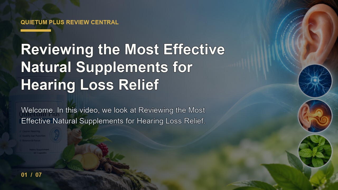 Quietum Plus Review: Reviewing the Most Effective Natural Supplements for Hearing Loss Relief video thumbnail