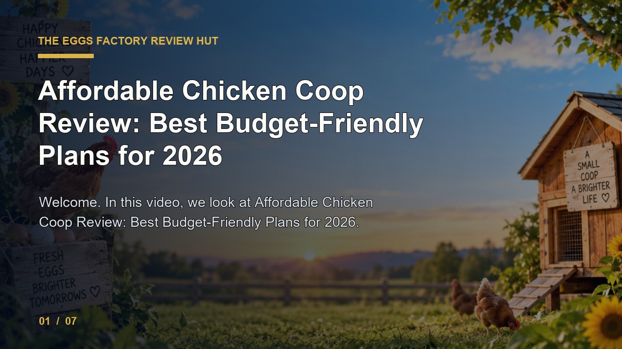 The Eggs Factory Review: Affordable Chicken Coop Review Best Budget Friendly Plans for 2026 video thumbnail