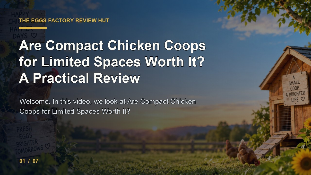 The Eggs Factory Review: Are Compact Chicken Coops for Limited Spaces Worth It a Practical Review video thumbnail