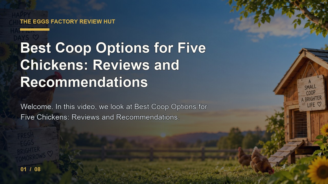 The Eggs Factory Review: Best Coop Options for Five Chickens Reviews and Recommendations video thumbnail