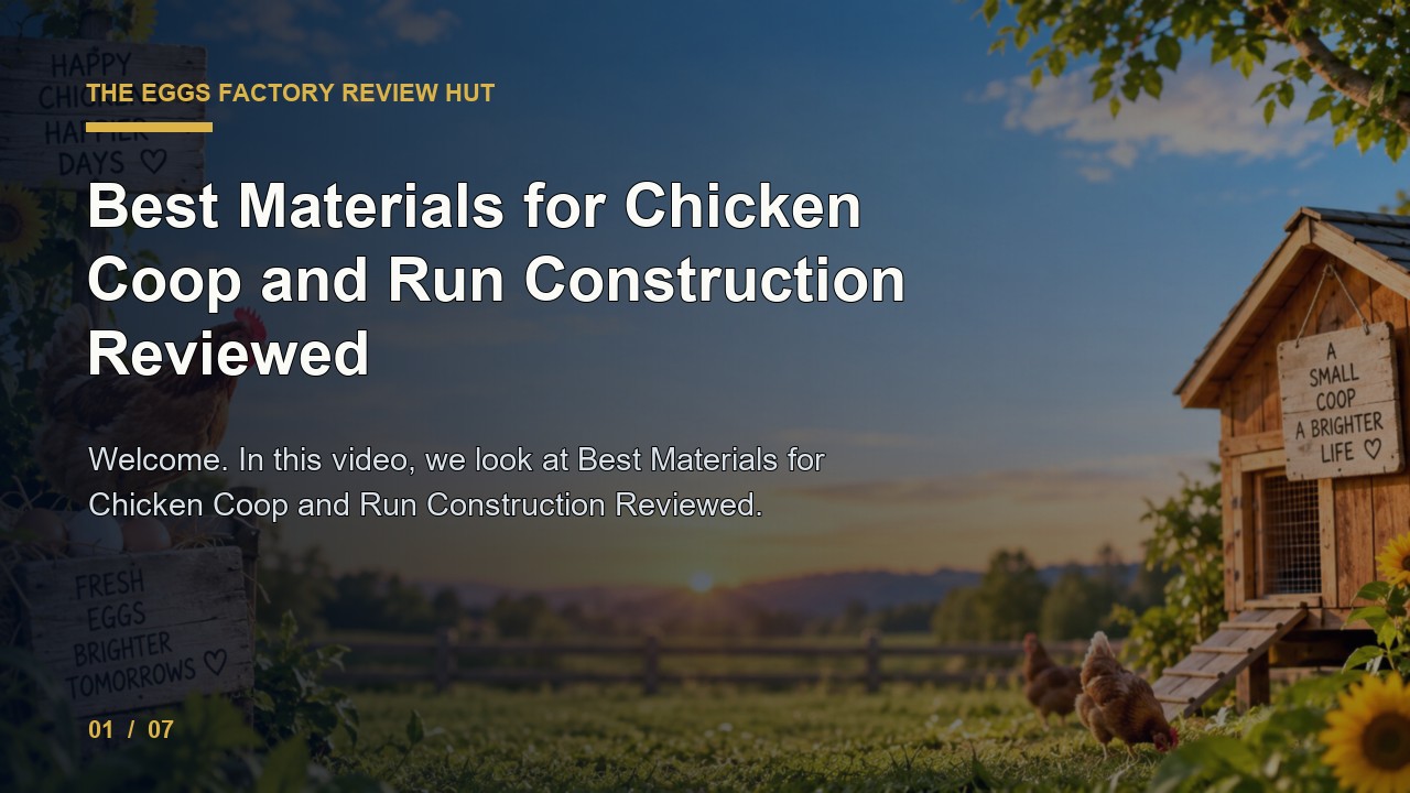 The Eggs Factory Review: Best Materials for Chicken Coop and Run Construction Reviewed video thumbnail
