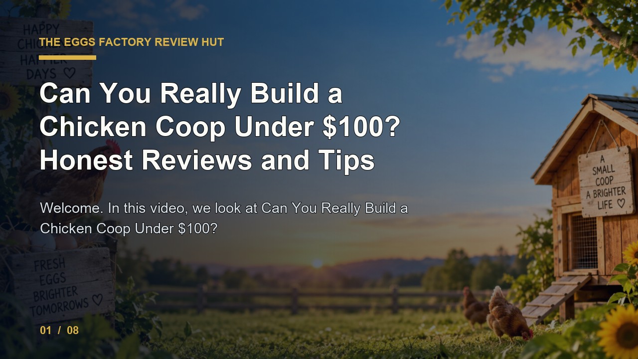 The Eggs Factory Review: Can You Really Build a Chicken Coop Under 100 Honest Reviews and Tips video thumbnail