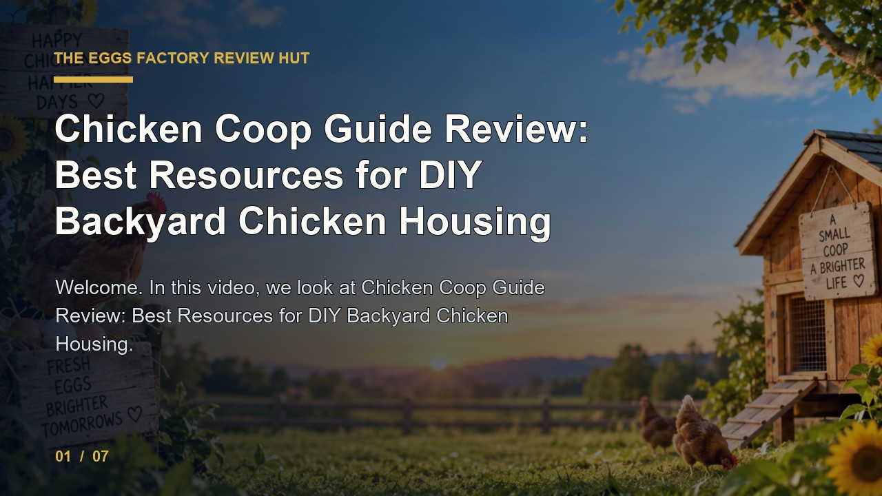 The Eggs Factory Review: Chicken Coop Guide Review Best Resources for Diy Backyard Chicken Housing video thumbnail