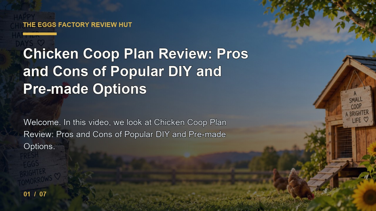 The Eggs Factory Review: Chicken Coop Plan Review Pros and Cons of Popular Diy and Pre Made Options video thumbnail