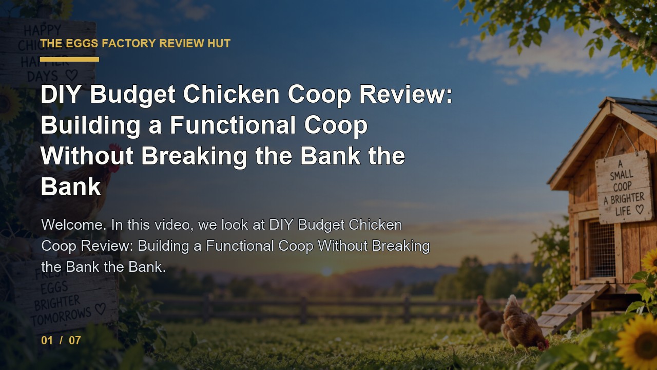 The Eggs Factory Review: Diy Budget Chicken Coop Review Building a Functional Coop Without Breaking the Bank video thumbnail