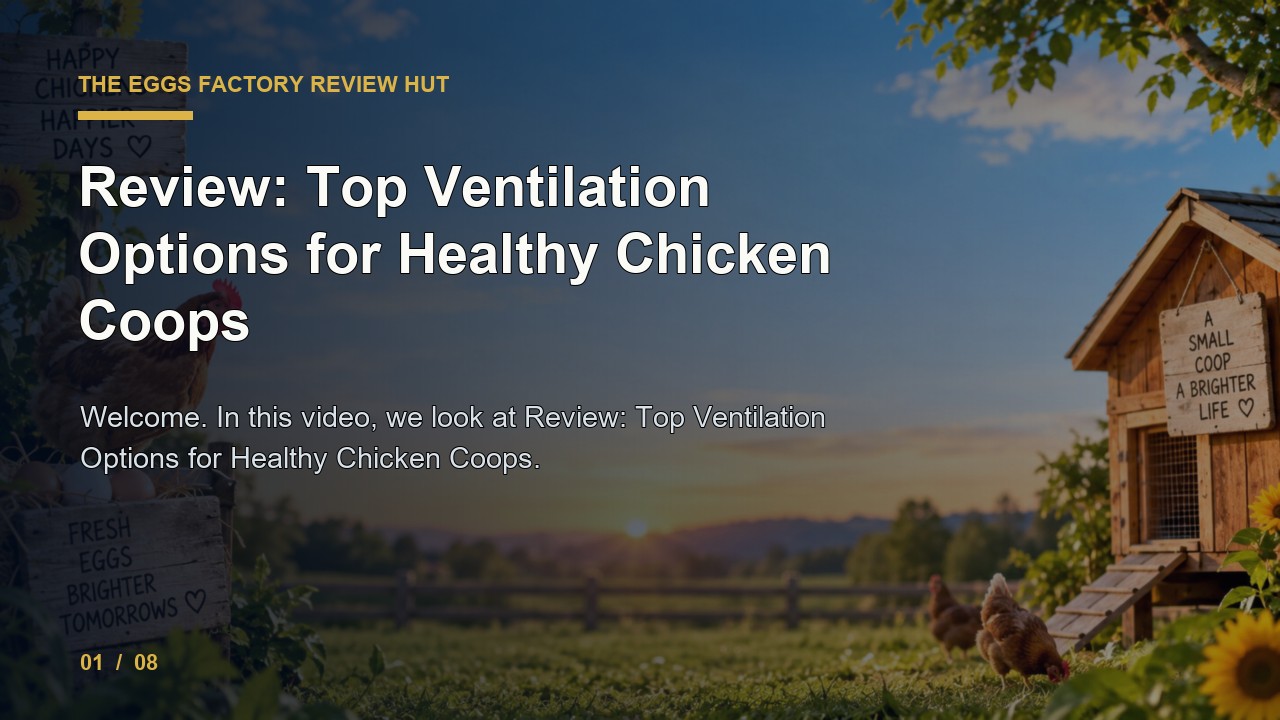 The Eggs Factory Review: Review Top Ventilation Options for Healthy Chicken Coops video thumbnail