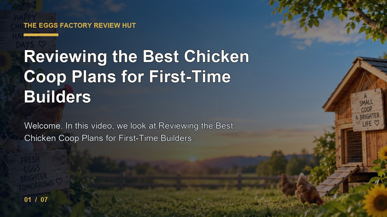 The Eggs Factory Review: Reviewing the Best Chicken Coop Plans for First Time Builders video thumbnail