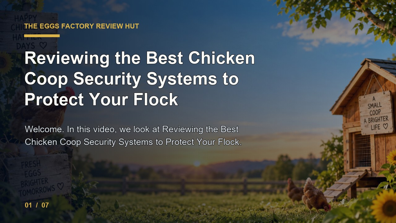 The Eggs Factory Review: Reviewing the Best Chicken Coop Security Systems to Protect Your Flock video thumbnail