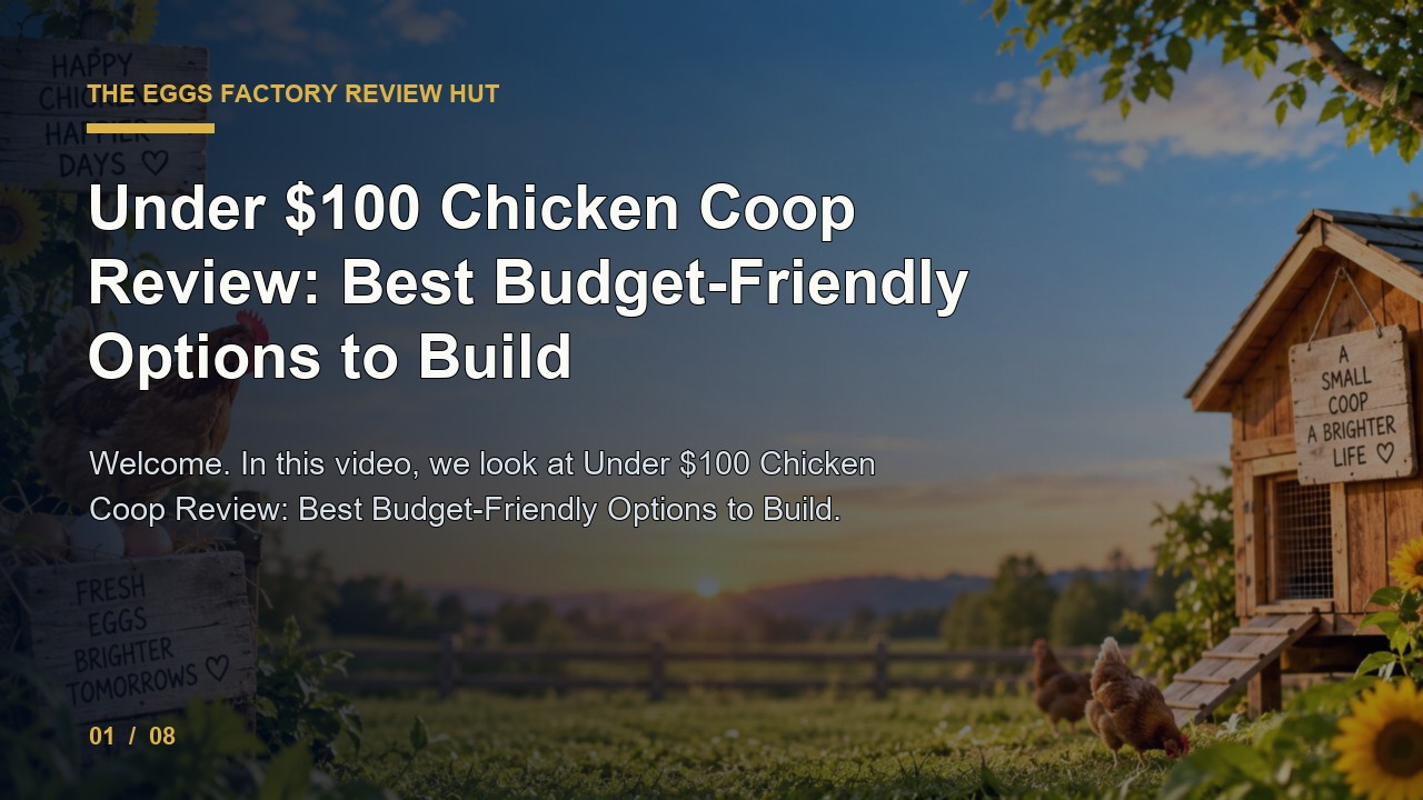 The Eggs Factory Review: Under 100 Chicken Coop Review Best Budget Friendly Options to Build video thumbnail