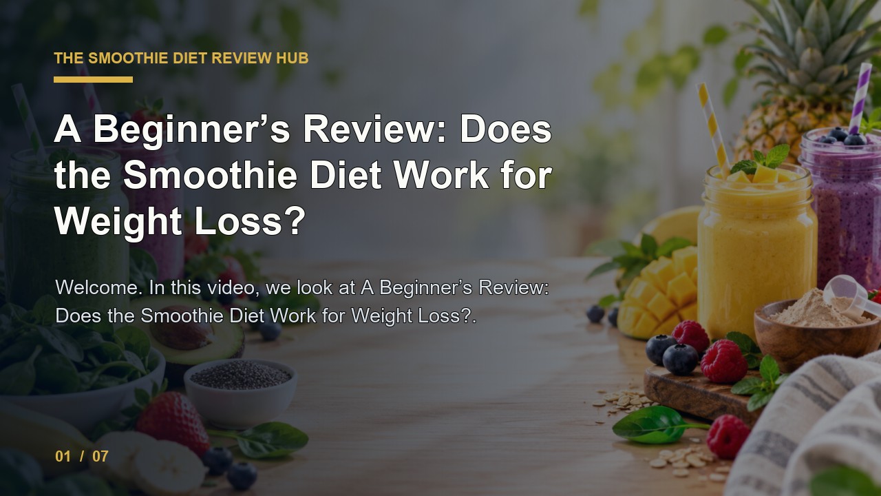 The Smoothie Diet Review: a Beginner's Review Does The Smoothie Diet Work for Weight Loss video thumbnail