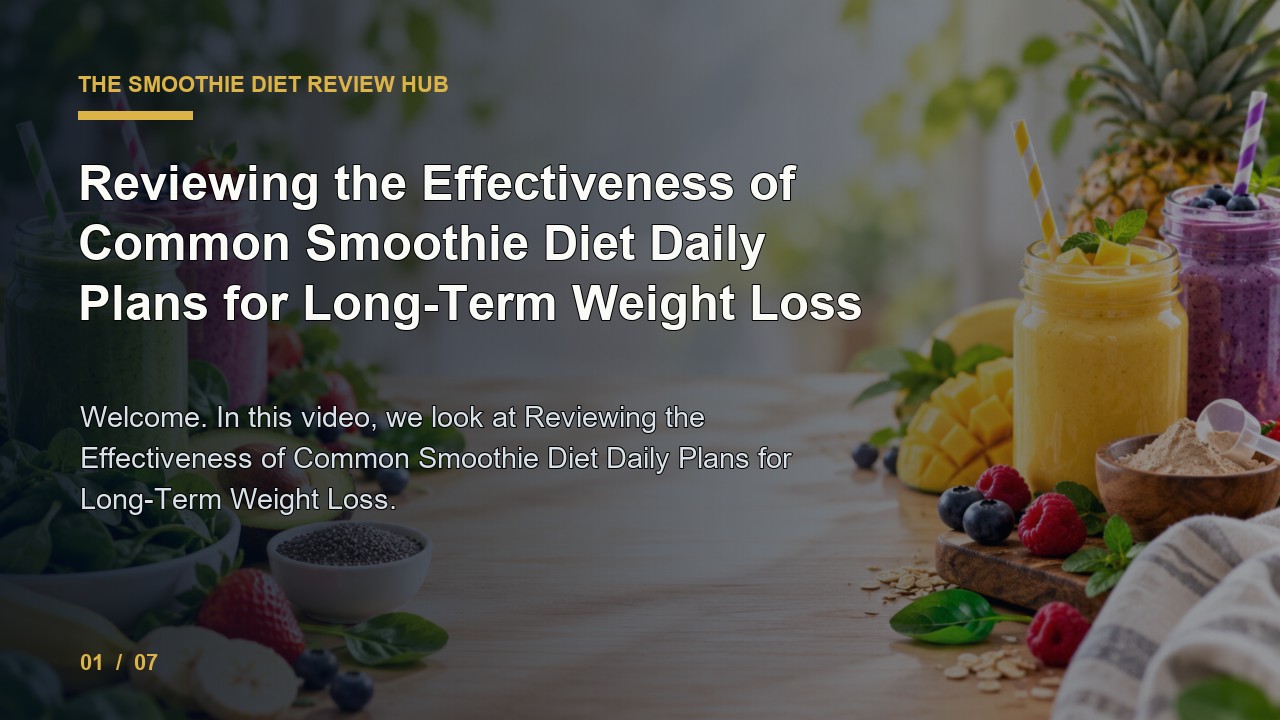 The Smoothie Diet Review: Reviewing the Effectiveness of Common Smoothie Diet Daily Plans for Long Term Weight Loss video thumbnail