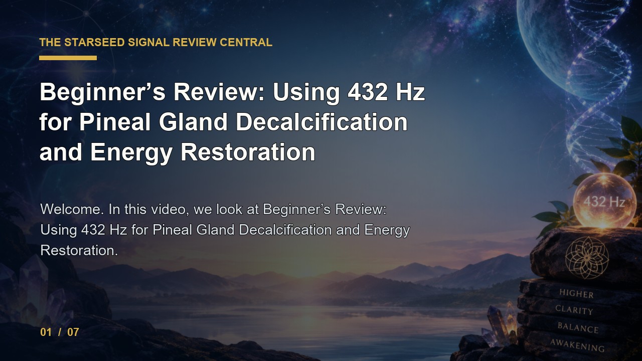 The Starseed Signal Review: Beginner's Review Using 432 Hz for Pineal Gland Decalcification and Energy Restoration video thumbnail
