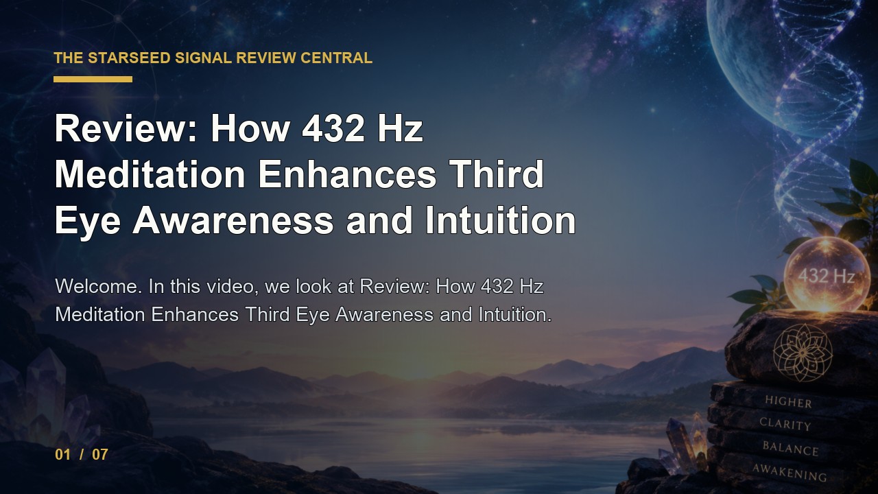The Starseed Signal Review: Review How 432 Hz Meditation Enhances Third Eye Awareness and Intuition video thumbnail